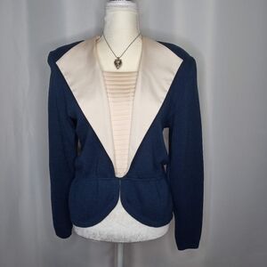 ST JOHN Vintage Knit Peplum Top
